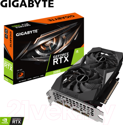 Видеокарта Gigabyte RTX 2060 GDDR6 12GB (GV-N2060D6-12GD 1.0)