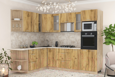 Готовая кухня Интерлиния Мила 1.88x2.6 левая