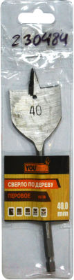 Сверло Yourtools 40мм По дереву Перовое - фото