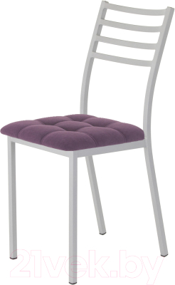 Стул AMC Comfort 4.5.14 (ткань баклажан/серебристый) - фото