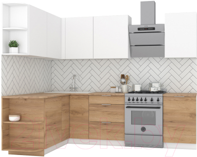 Готовая кухня Интермебель Микс Топ-18 2x1.7м левая - фото