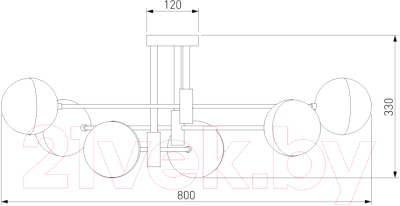 Люстра Евросвет Nuvola 70129/6