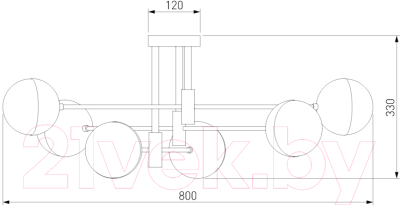 Люстра Евросвет Nuvola 70129/6 (хром)