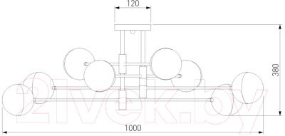 Люстра Евросвет Nuvola 70129/8 (латунь)