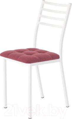 Стул AMC Comfort 4.6.8 (ткань красный/белый) - фото