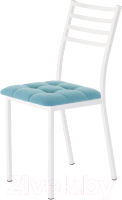 Стул AMC Comfort 4.6.13 (ткань бирюзовый/белый) - фото
