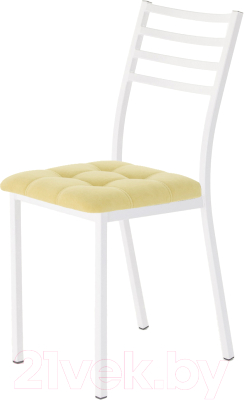 Стул AMC Comfort 4.6.15 (ткань желтый/белый) - фото