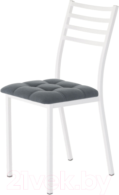 Стул AMC Comfort 4.6.16 (ткань антрацит/белый) - фото