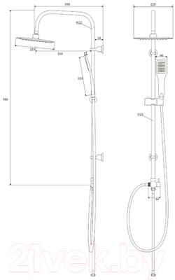 Душевая система Deante Neo Vero NBV 051K