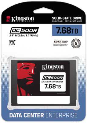 SSD диск Kingston DC500R 7.68TB (SEDC500R/7680G)