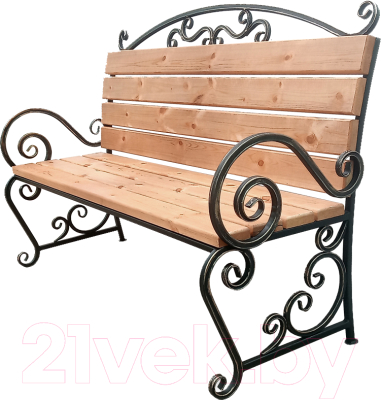 Скамья садовая СтальСнабДизайн ЛК-9 - фото