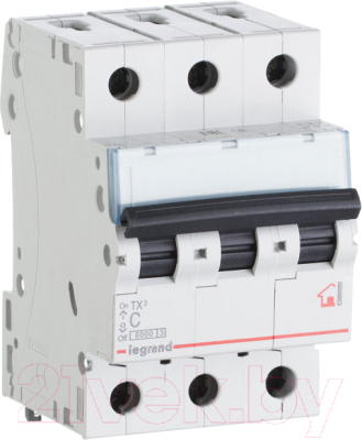 Выключатель автоматический Legrand TX3 3P C 63A 10kA 3M / 403950 - фото