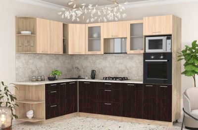 Готовая кухня Интерлиния Мила 1.88x2.8 левая