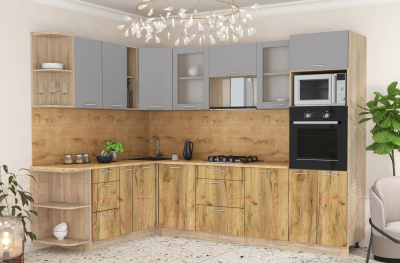 Готовая кухня Интерлиния Мила 1.88x2.8 левая