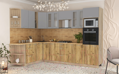 Готовая кухня Интерлиния Мила 1.88x3.0 левая