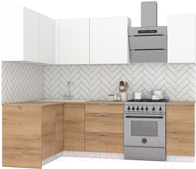 Готовая кухня Интермебель Микс Топ-21 1.9x1.42м левая - фото