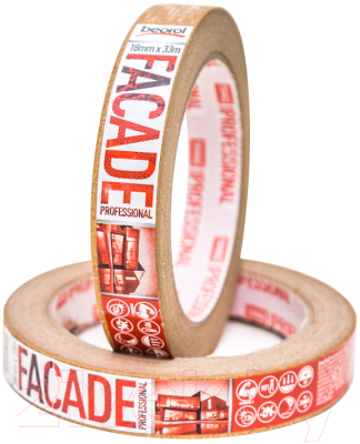 Лента малярная Beorol Facade Professional 18мм/33м