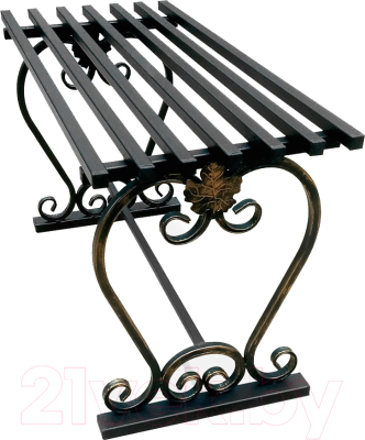 Скамья садовая СтальСнабДизайн ЛМ-0.8м - фото