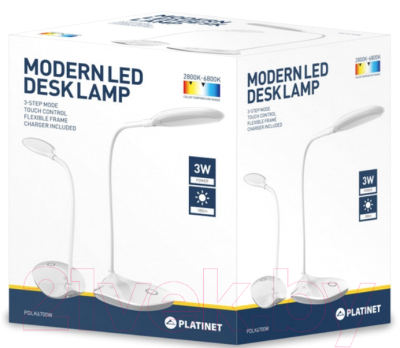 Настольная лампа Platinet PDLK6700W