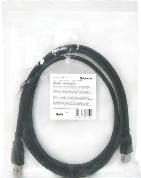 Удлинитель кабеля Defender USB02-17 / 87454