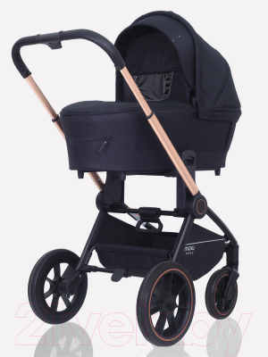 Детская универсальная коляска MOWbaby Zoom PU 2 в 1 / RA086 (Gold Black)