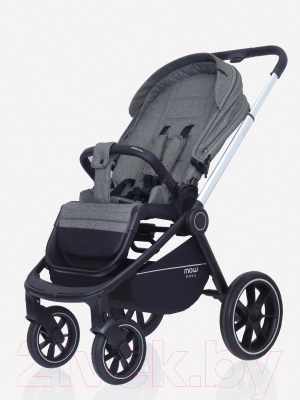 Детская универсальная коляска MOWbaby Zoom PU 2 в 1 / RA086 (Silver Grey)
