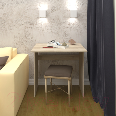 Письменный стол Кортекс-мебель Эльф 80 (дуб сонома)