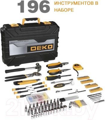Универсальный набор инструментов Deko DKMT196 SET 196 / 065-0215