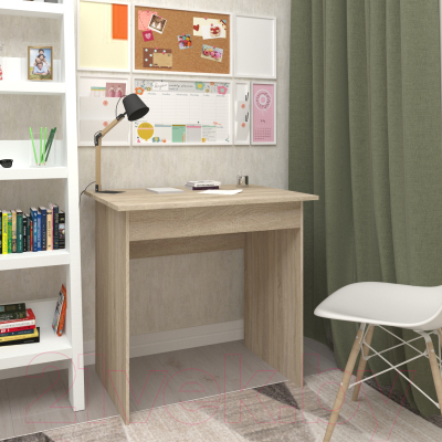 Письменный стол Кортекс-мебель Эльф 80-1ш (дуб сонома)