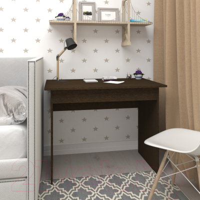 Письменный стол Кортекс-мебель Эльф 100-1ш (венге)