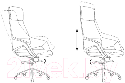 Кресло офисное Бюрократ Dao-2 с подлокотником