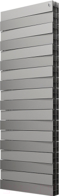 Радиатор биметаллический Royal Thermo PianoForte Tower 500 Silver Satin (18 секций) - фото