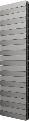 Радиатор биметаллический Royal Thermo PianoForte Tower 500 Silver Satin (22 секции) - фото