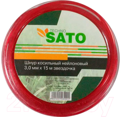 Леска для триммера Sato Techno 3.0мм x 15м - фото