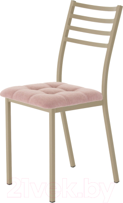 Стул AMC Comfort 4.10.7 (ткань розовый/капучино) - фото