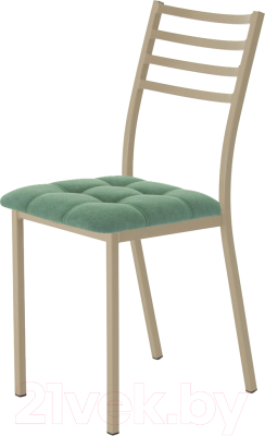 Стул AMC Comfort 4.10.9 (ткань зеленый/капучино) - фото