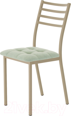 Стул AMC Comfort 4.10.10 (ткань мятный/капучино) - фото