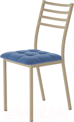 Стул AMC Comfort 4.10.12 (ткань синий/капучино) - фото