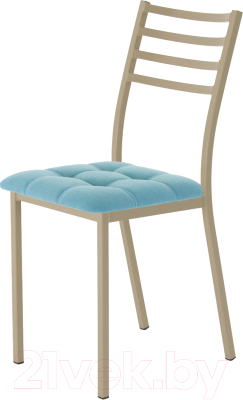 Стул AMC Comfort 4.10.13 (ткань бирюзовый/капучино) - фото