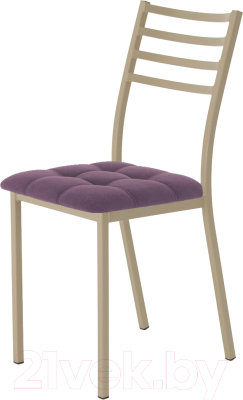 Стул AMC Comfort 4.10.14 (ткань баклажан/капучино) - фото