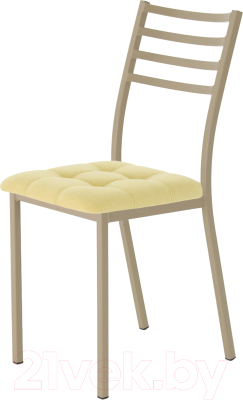 Стул AMC Comfort 4.10.15 (ткань желтый/капучино) - фото