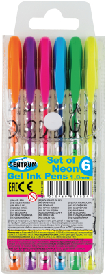 Набор гелевых ручек Centrum Neon / 87400 - фото