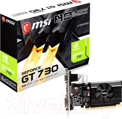 Видеокарта MSI GT730 (N730K-2GD3/LP)
