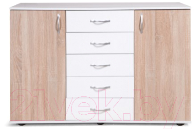 Тумба Мебель-Класс Мюнхен (белый/дуб сонома) - фото