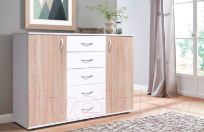 Тумба Мебель-Класс Мюнхен (белый/дуб сонома)