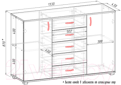 Тумба Мебель-Класс Мюнхен (белый/дуб сонома)