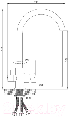 Смеситель Diadonna D91-446117SY