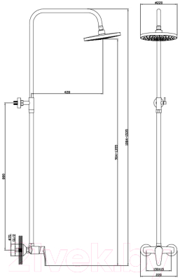 Душевая система Diadonna D80-334109