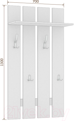 Вешалка для одежды Кортекс-мебель Лара ВП2