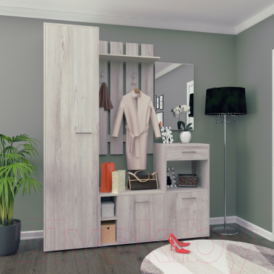 Зеркало Кортекс-мебель Лара ЗП1 (дуб монтерей)